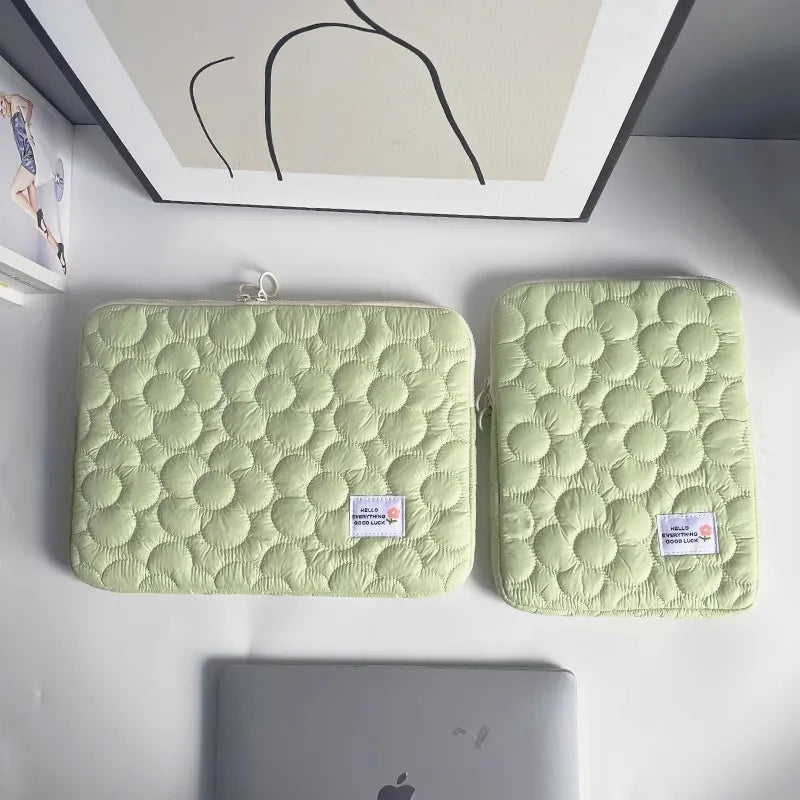 Cute flowers Tablet Pouch For Ipad Air4/5 10.9 Air6 Pro11 10.5 10.2 Case Bag 13.3 14 15 15.6 Inch Laptop Sleeve Notebook pouch