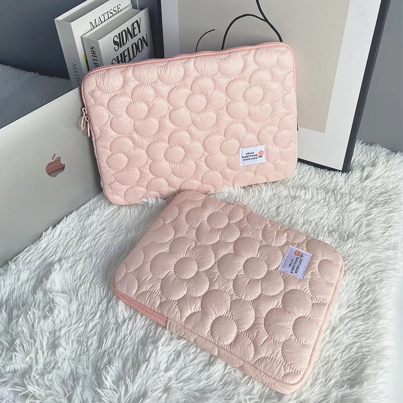 Cute flowers Tablet Pouch For Ipad Air4/5 10.9 Air6 Pro11 10.5 10.2 Case Bag 13.3 14 15 15.6 Inch Laptop Sleeve Notebook pouch