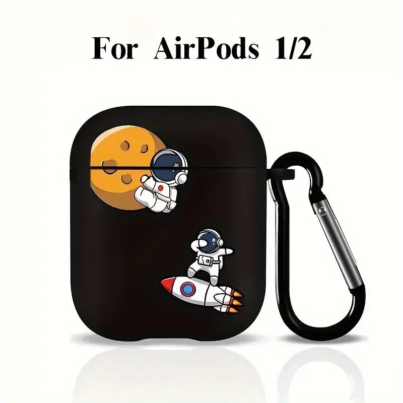 Astronaut Case for AirPods 4 3 4th Case for AirPods Pro 2 1 Pro2 USB C Cover Moon Earphone Funda for Airpod pro 2 3 Cases Coque