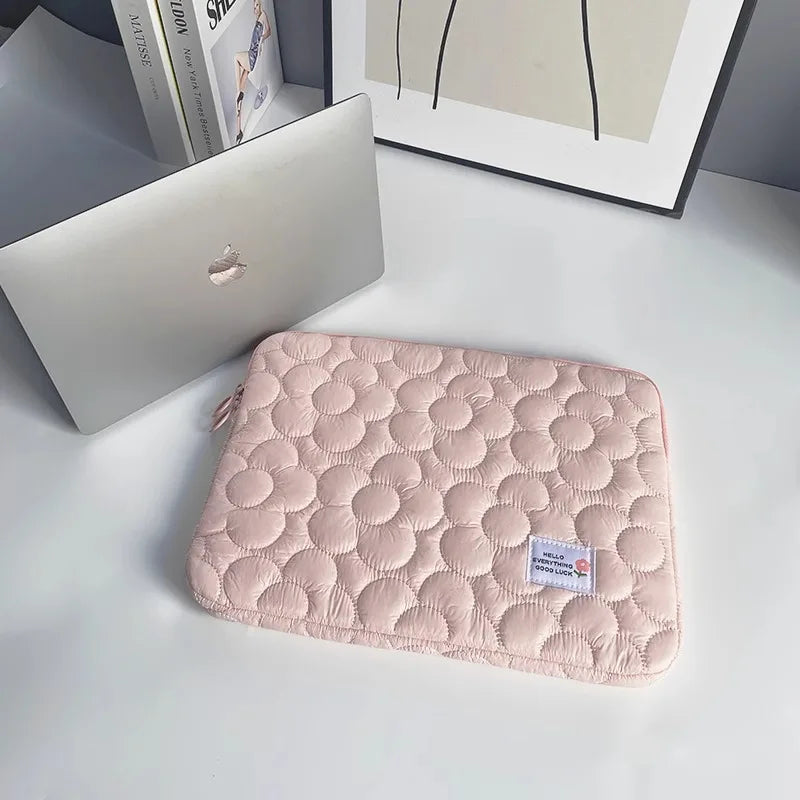 Cute flowers Tablet Pouch For Ipad Air4/5 10.9 Air6 Pro11 10.5 10.2 Case Bag 13.3 14 15 15.6 Inch Laptop Sleeve Notebook pouch