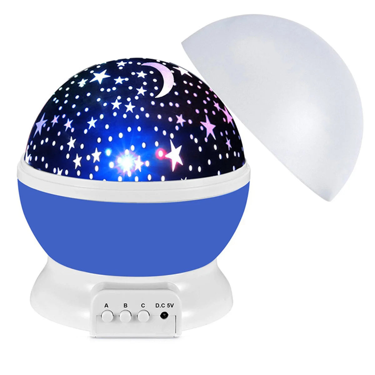 Novelty LED Star Projector Children's Gift Bedside Lamp Sleep Lamp Bedroom Decoration USB Projector Lamp Rotating Night Lamp