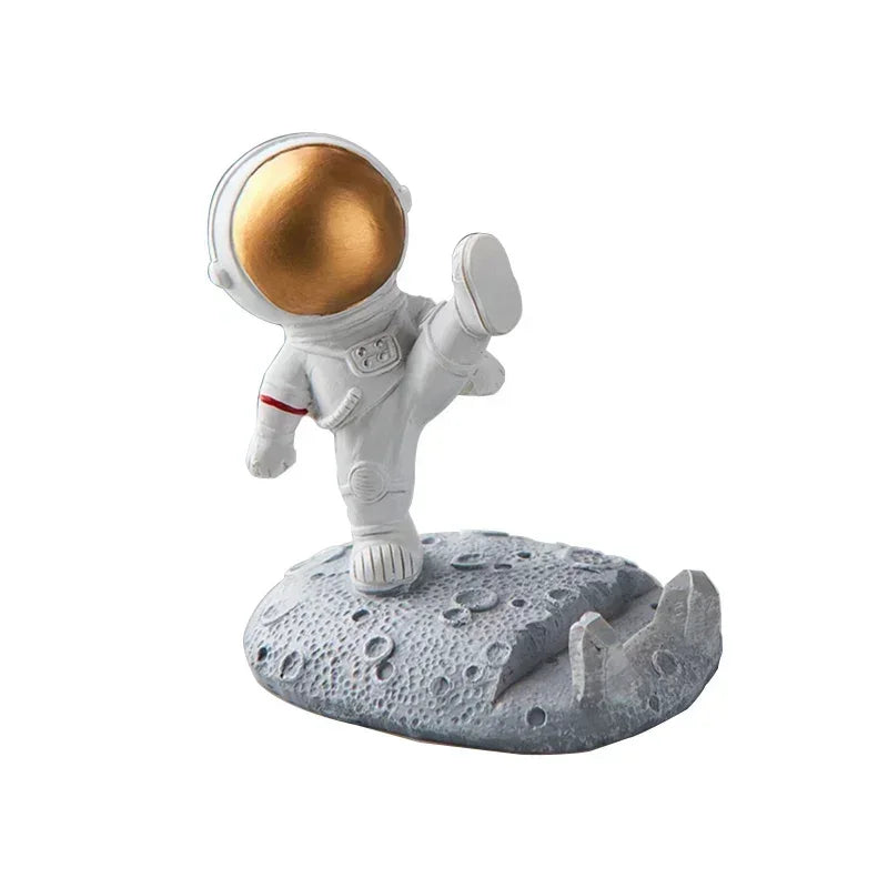 Astronaut Phone Holder Office Desk Decoration, Nordic Style Decoration, Resin Astronaut Holder, Toy Gift  Fairy Garden