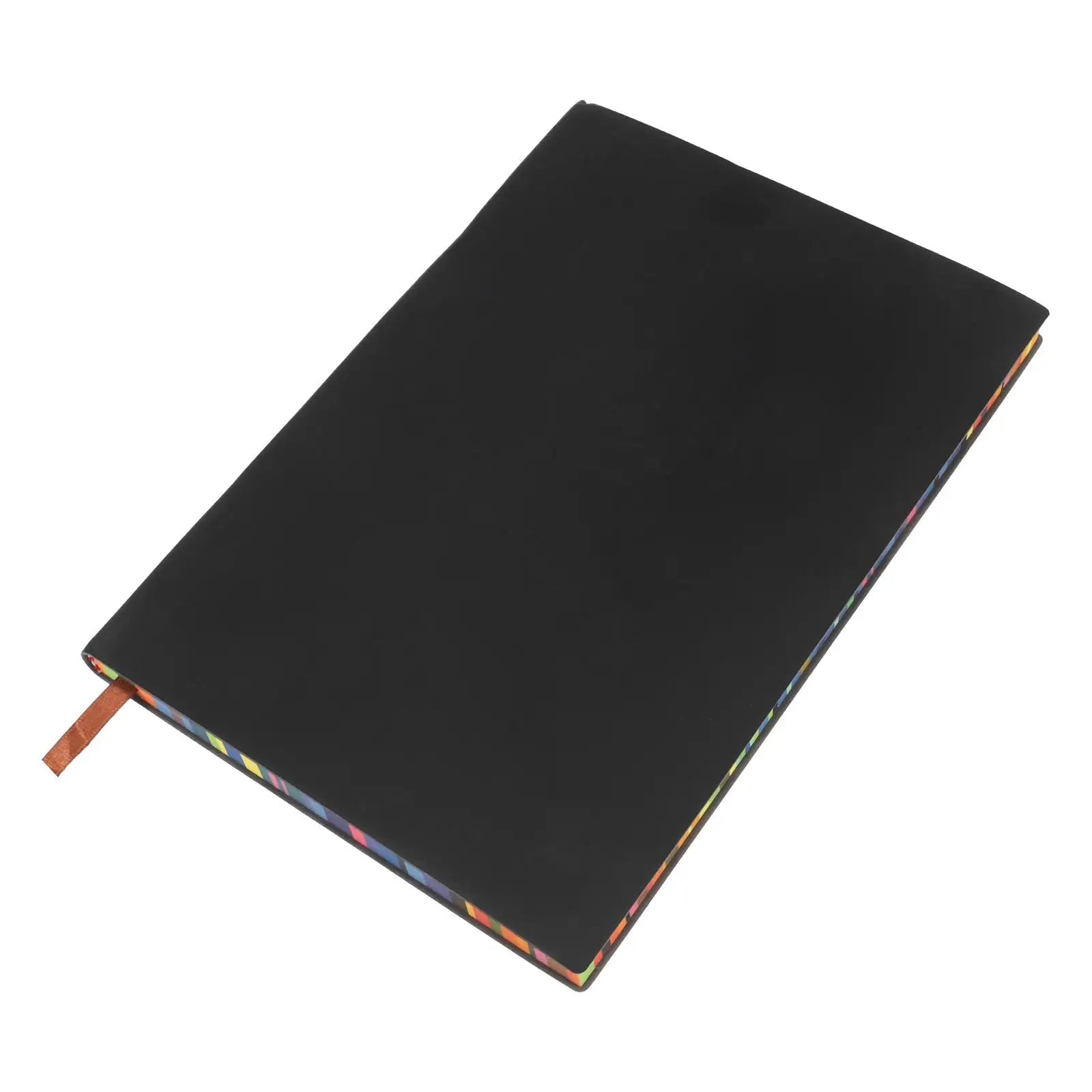 Rainbow Edge Notebook Daily Journal Work Office Accessories Soft Cover Undated Pages Smooth Paper Portable Size School Notepad