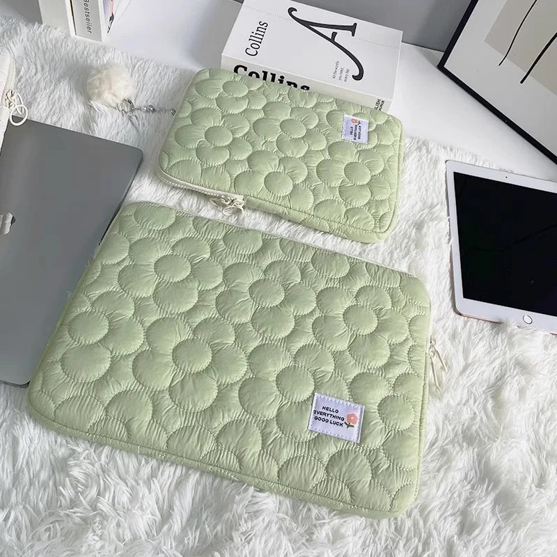 Cute flowers Tablet Pouch For Ipad Air4/5 10.9 Air6 Pro11 10.5 10.2 Case Bag 13.3 14 15 15.6 Inch Laptop Sleeve Notebook pouch