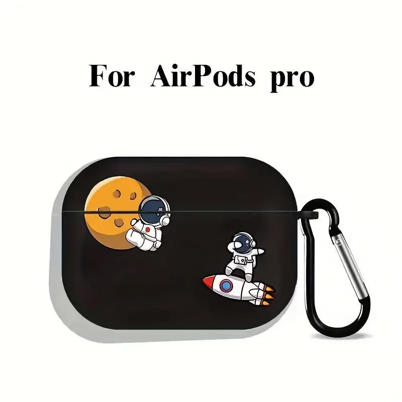 Astronaut Case for AirPods 4 3 4th Case for AirPods Pro 2 1 Pro2 USB C Cover Moon Earphone Funda for Airpod pro 2 3 Cases Coque