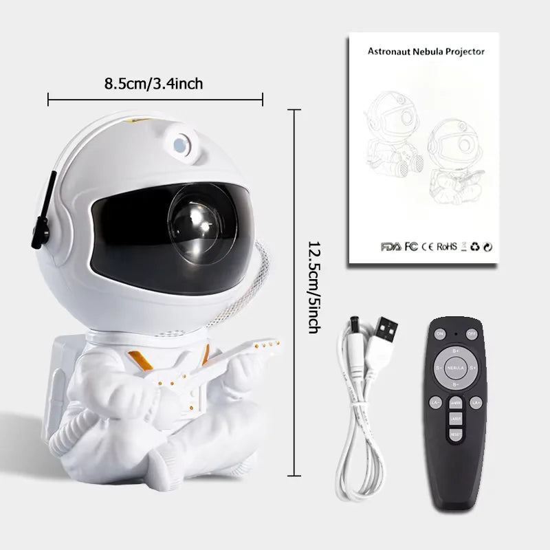 2024Star Projector Galaxy Night Light Astronaut Space Projector Starry Nebula Ceiling Lamp for Bedroom Home Decorative kids gift